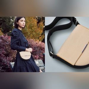 Rothy’s saddle bag ink-ivory